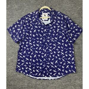 Savage Tacticians Co Shirt Mens 2XL Purple Tactical Print Button Down